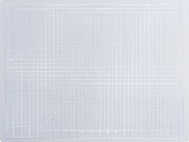 Dahle Vantage 10682 See-Through Premium Self-Healing Cutting Mat, 18"x24", 1/2" Grid, 5 Layers for Max Healing, Perfect for Crafts & Sewing, Clear - Image 1